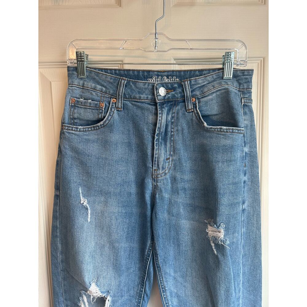 Wild Fable Ripped High Rise Mom Jeans - Size 2 - Picture 3 of 6